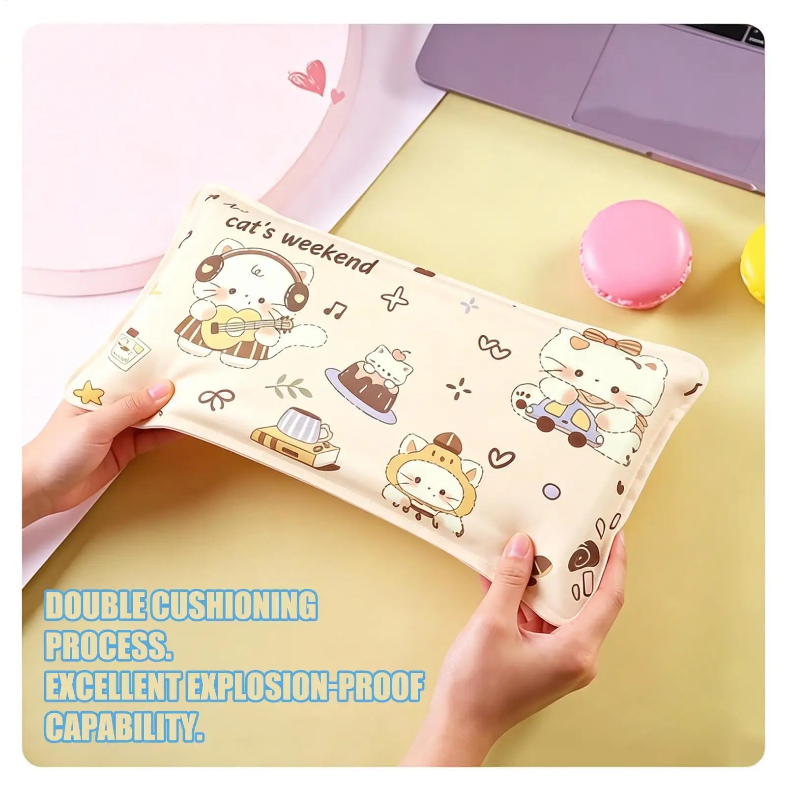 Cooling Pillow For Sleeping Breathable Comfortable Cushion Kids Adults Napping Sponge Pillow For Students Girls Boys Women