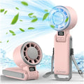 60°F Ice Cooling Portable Fan by PlayHot – 25550RPM, 12Hrs, 5 Speeds, 3-in-1 Hand/Neck/Desk