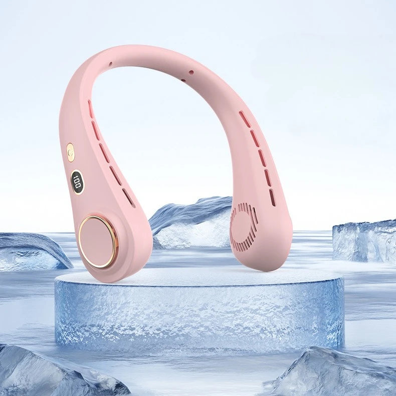 Neck Fan Portable Rechargeable  Long Battery Life Small Bladeless Wearable for Outdoor Sports Travel Office Students Cooling