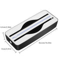 Double Slot Food Wrap Dispenser with Slide Cutter - Wall Mountable Kitchen Storage for Plastic Wrap and Foil Rolls