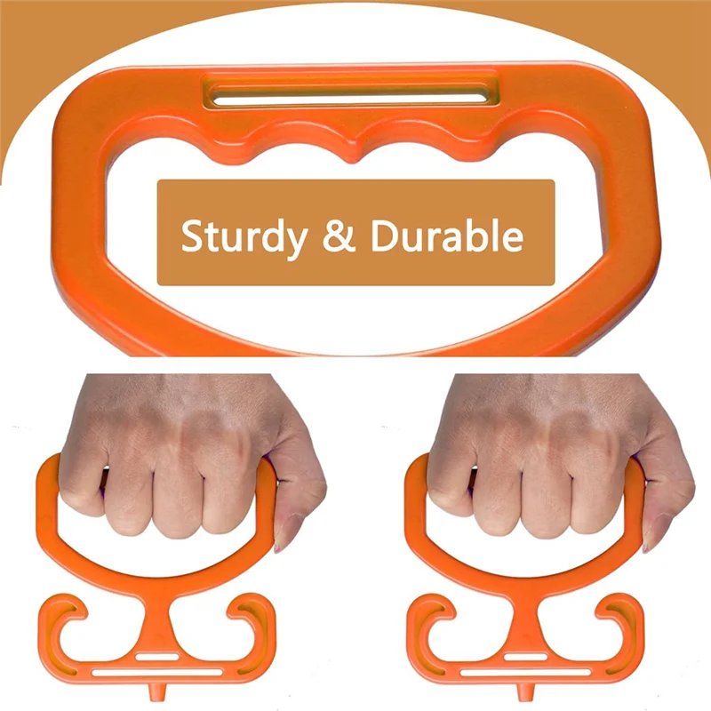 ABGE-2PCS Heavy Duty Grocery Bag Holder For Plastic Bags Carry Handle, Comfortable Grip Grocery Bag Carrier
